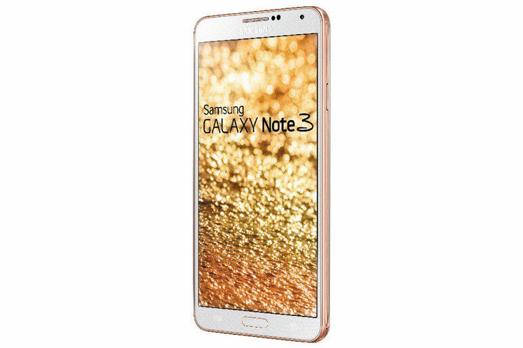 Samsung GALAXY Note 3 4G LTE版推出玫瑰金邊框新色。圖／三星提供