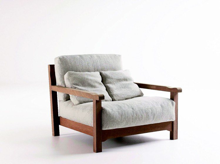 Piero Lissoni 2011最新作品Maine Armchair，證明義式設計兼顧美學與實用的功力。圖／MOT CASA提供