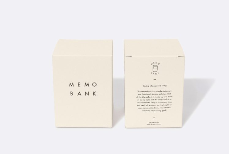 MEMO BANK的包裝盒讓人感到視覺的愉悅享受。圖／chiandchi提供