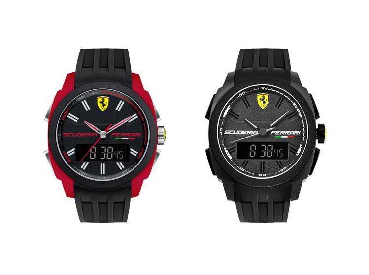 Ferrari法拉利雙顯LCD賽車計時橡膠腕錶，12/17-12/28
期間，...