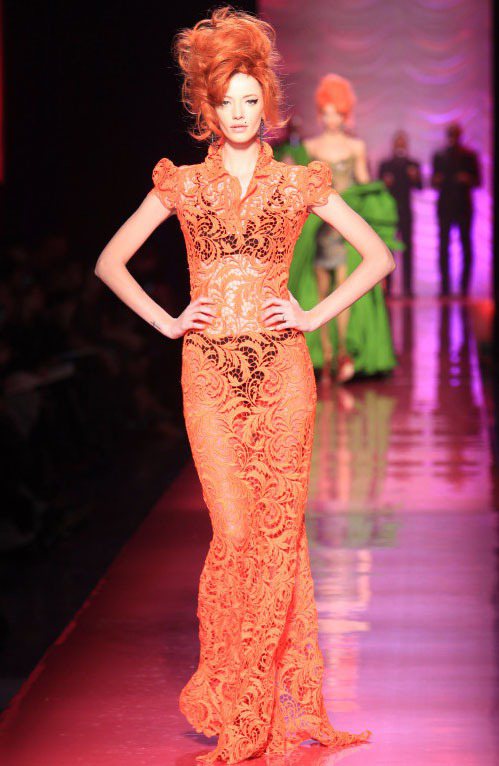 Jean Paul Gaultier2012春夏高級女裝訂製服系列。圖／達志影像