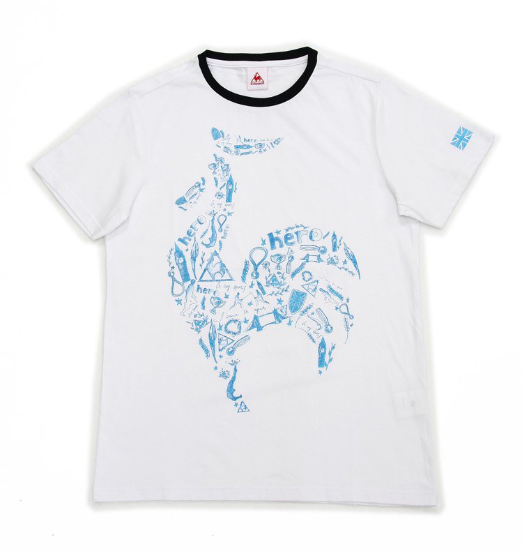 倫敦奧運 大公雞LOGO Tshirt (男)0元（遠東獨賣款）。圖／le coq sportif 提供
