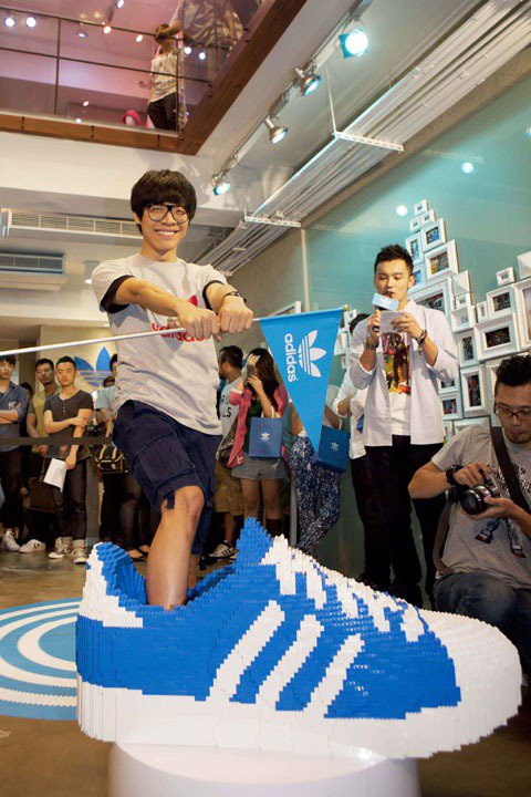 adidas Originals南西新店落成，盧廣仲出席站台。圖／she.com.tw提供