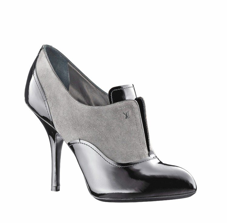 LV Bolero-黑灰色雙皮革拼接踝靴、35,500元。圖／LV提供