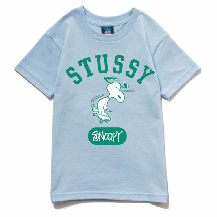 STUSSY再度與史努比聯名，推出童裝系列。圖／摘自STUSSY官網