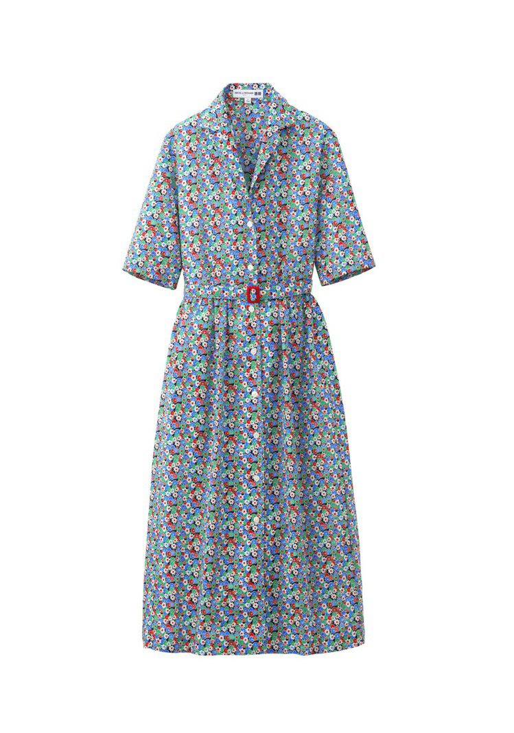 Petite Parisienne女裝IDLF棉質洋裝，1,490元。圖／UNIQLO提供