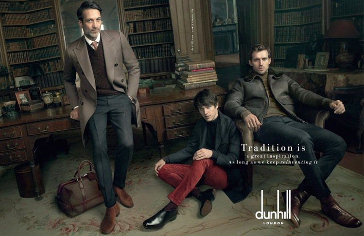英倫經典男性時尚品牌 dunhill 2014秋冬廣告曝光。圖／dunhill提供