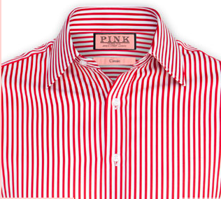 英國品牌Thomas Pink以粉紅「PINK」LOGO，贏得專利權。圖／摘自Thomas Pink臉書