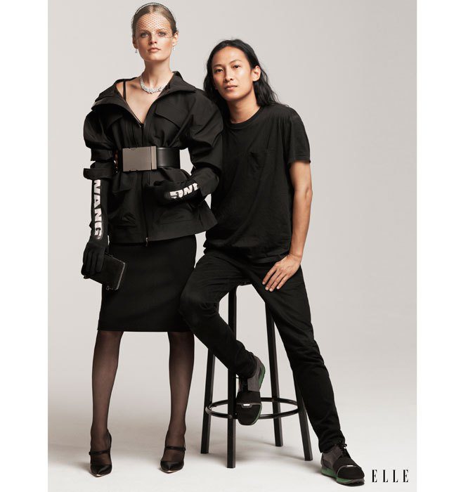 Alexander Wang與H&M合作的聯名新裝，在ELLE雜誌搶先曝光。圖／擷自      
www.elle.com