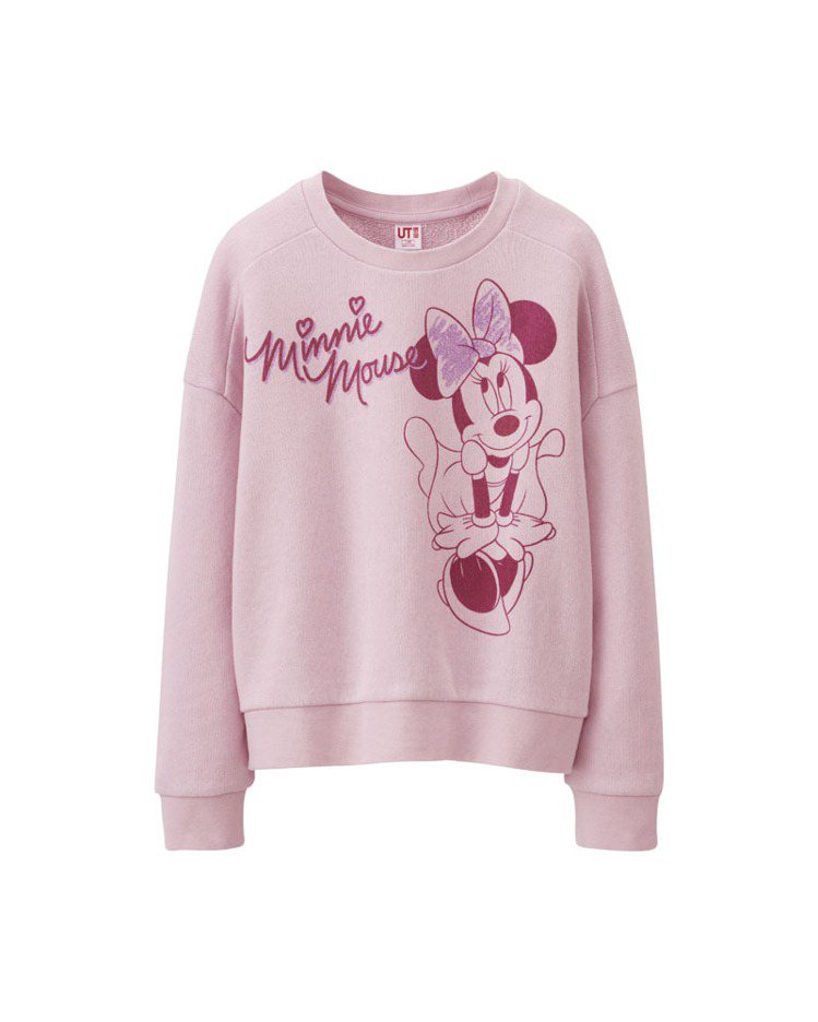 女童 Disney Project 休閒上衣，UNIQLO KIDS DAY期間限定價390元( 原價590元 )。圖／UNIQLO提供