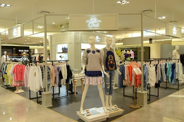 韓系時尚品牌「O'2nd」櫃位一景。圖／滿心提供
