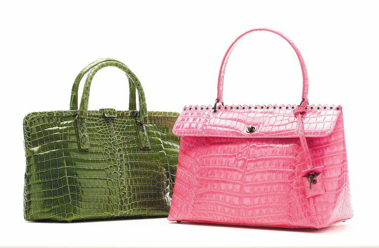 BV的鱷魚皮包，是亞洲區貴婦都喜愛的包款，739,900元。圖／BV提供