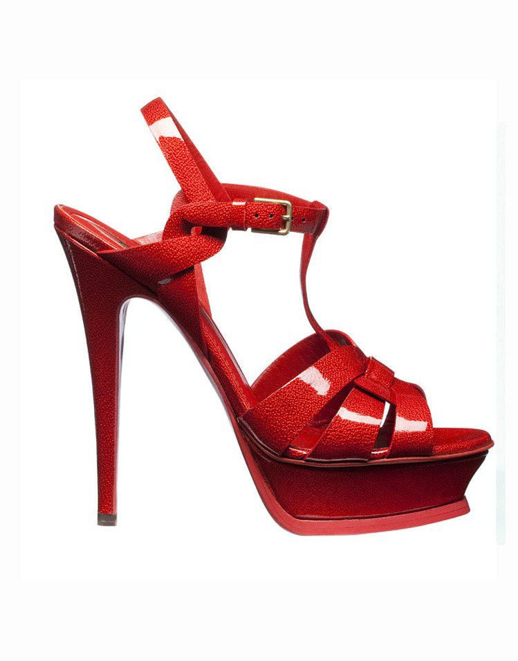 法官同時允許YSL繼續銷售包括鞋底在內，整雙都是紅色的女鞋。圖／YSL提供