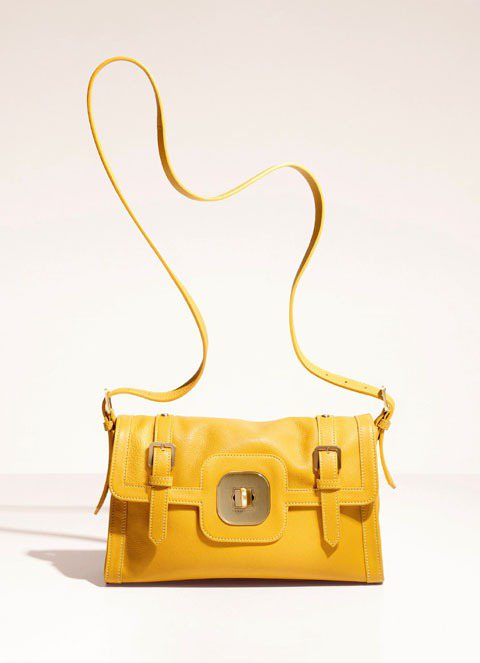 春夏Gatsby Sport系列包款－－陽光黃，大型40000元、小型30200元。圖／Longchamp提供