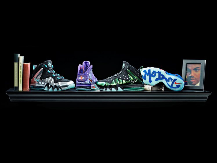 Nike推出新款NBA巨星巴克利聯名鞋款「BARKLEY POSITE MAX」鞋款。圖／Nike提供