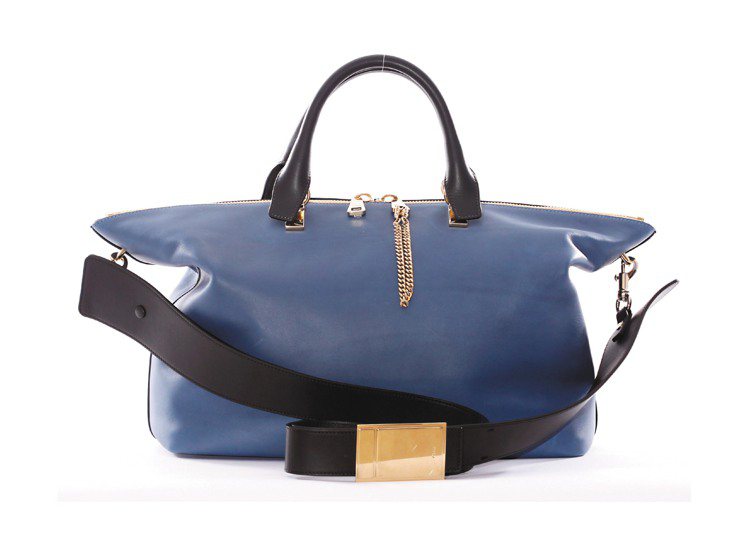 Chloe Baylee 藍莓色小牛皮側背提包，售價67,200元。圖／Chloe提供