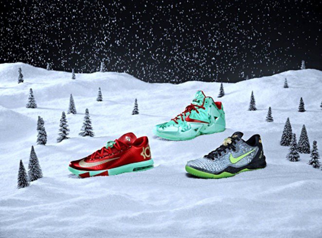 NIKE BASKETBALL為耶誕配色簽名版球鞋揭開神秘面紗。圖；文／美麗佳人