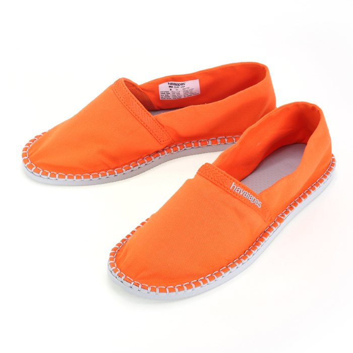 havaianas 限量 Soul Collection 懶人鞋橘色款。圖／havaianas提供