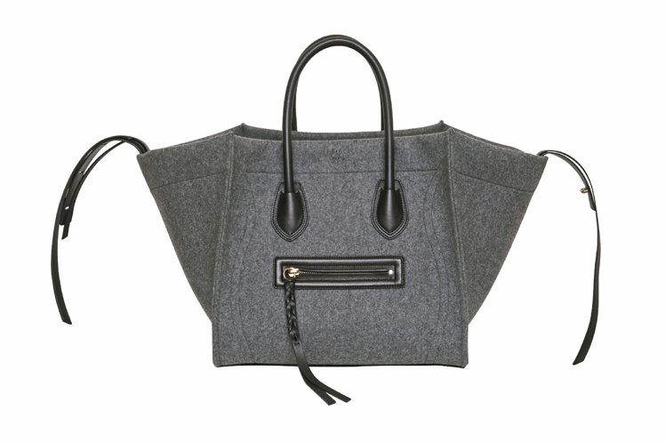Luggage Phantom深灰色羊毛氈手提包，66,000元。圖／CELINE提供