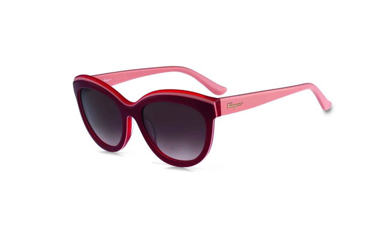 Ferragamo粉色漸層太陽眼鏡，11,500元。圖／Ferragamo提供