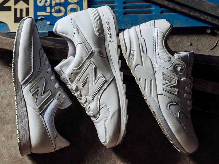 New Balance六月推出全新的White Instinct系列，三款經典復古鞋款外型功能各有特色。 圖/New Balance提供