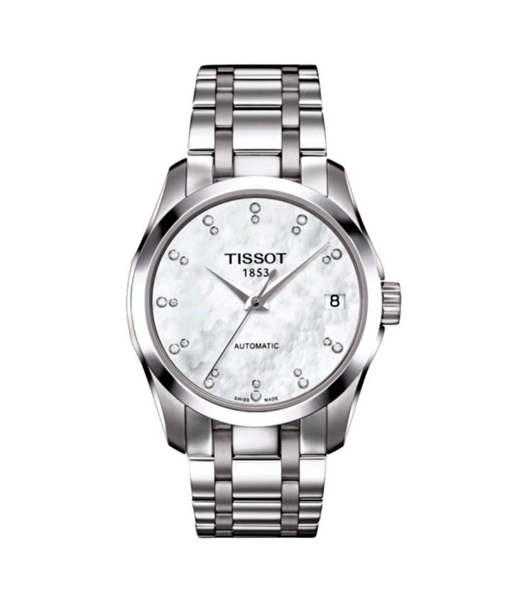 TISSOT Couturier建構師系列自動女裝腕表，建議售價NT,800。圖／天梭表提供