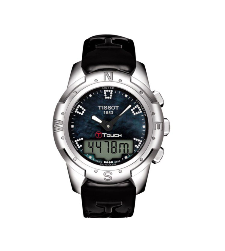 TISSOT T-Touch II觸控感應女裝腕表，建議售價NT,200。圖／天梭表提供