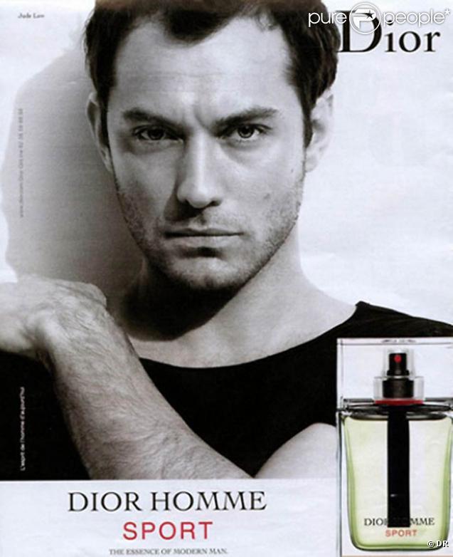 裘德洛代言的Dior男香廣告。圖／擷取自purepeople.com