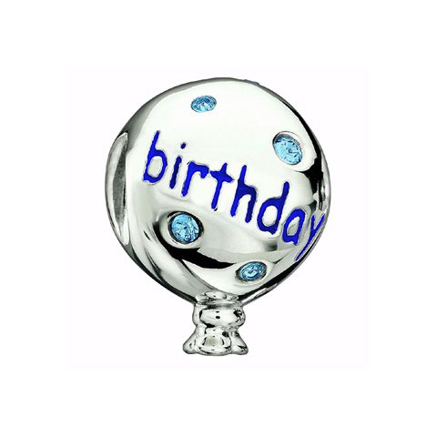 Chamilia系列，生日主題的Birthday balloon串珠，純銀鑲嵌水晶，2,130元。圖／Swarovski提供