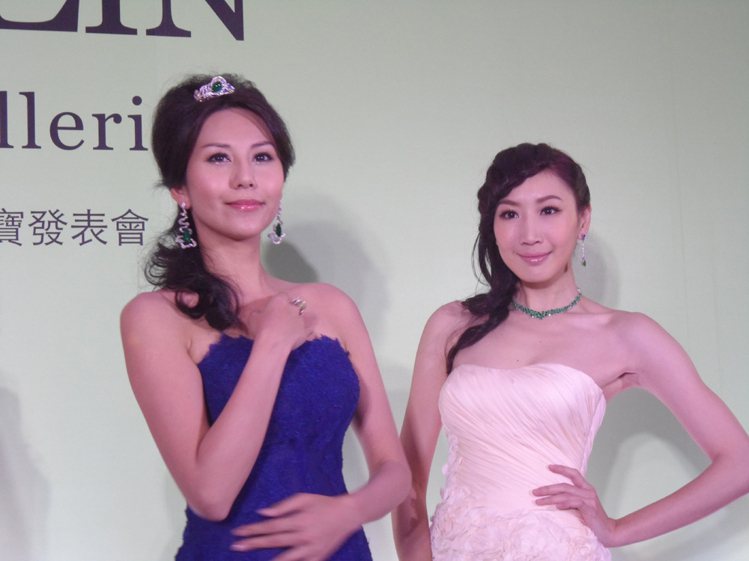洪曉蕾為Ann Lin高級訂製珠寶走秀。圖／記者陳于婷攝影