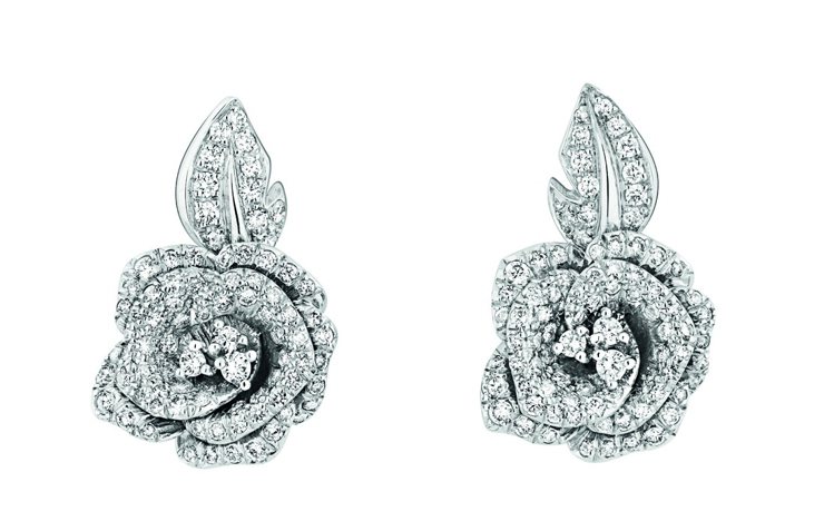 迪奧Rose Dior Bagatelle耳環，640,000元。圖／Dior提供