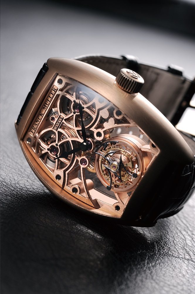 迅雷陀飛輪腕錶：2924手上鍊機芯∕18K玫瑰金材質∕錶徑55.05X40.65mm∕時、分指示∕5秒鐘陀飛輪∕藍寶石水晶鏡面、底蓋∕建議售價：NT,500,000。圖／時間觀念