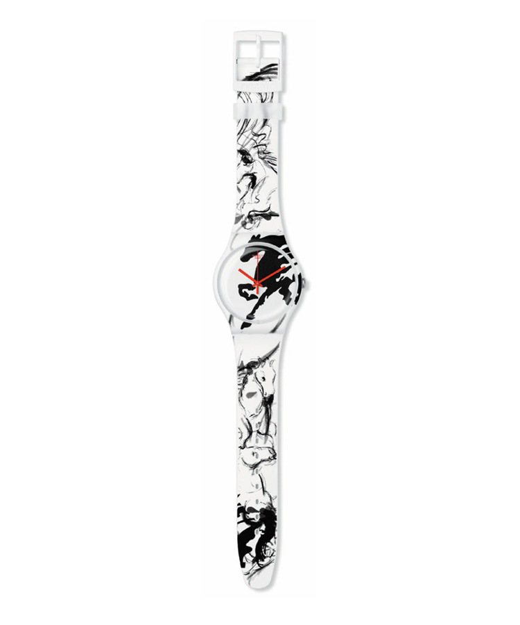 「2014 甲午年馬」手表，2,400元。圖／SWATCH提供