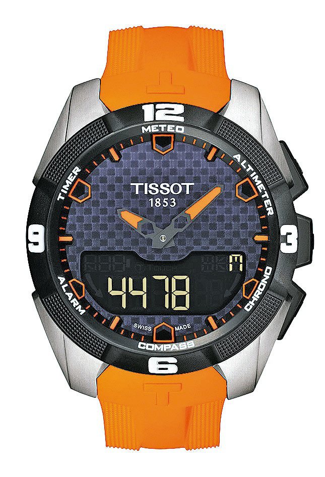 TISSOT T-Touch Expert Solar太陽能觸控腕表，32,400元。圖／TISSOT提供