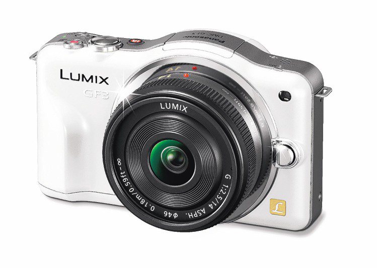 主打世界最輕巧微單眼，LUMIX推出GF3。圖／Panasonic提供