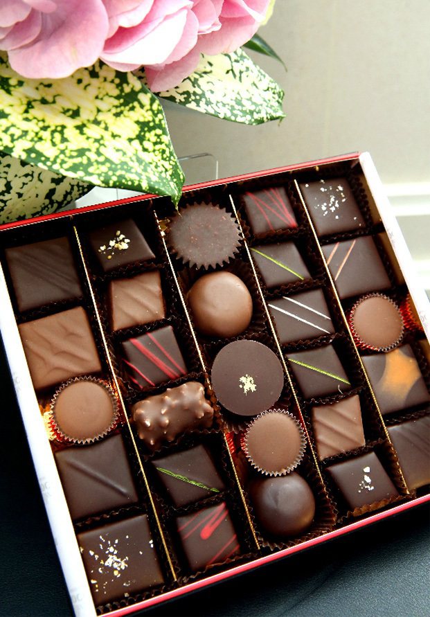 Du Rhone Chocolatier 27入經典禮盒。記者屠惠剛／攝影