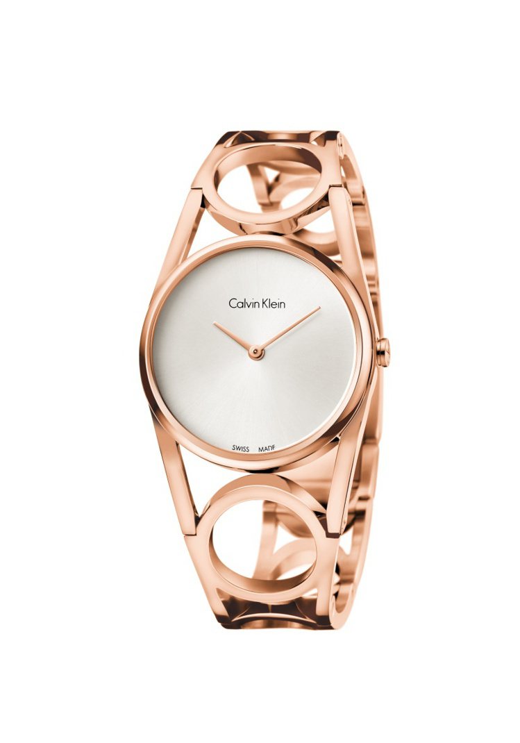Calvin Klein round系列腕表K5U2M646_NT 12,500。圖／Calvin Klein watches + jewelry提供
