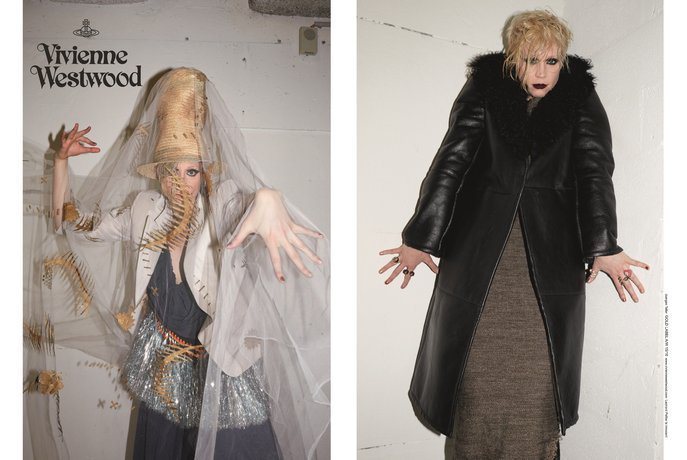 Gwendoline Christie性感入鏡Vivienne Westwood  2015秋冬廣告。圖／擷自vanityfair.com