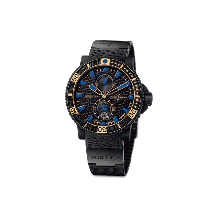 Black Sea 系列腕錶∕45.8毫米精鋼錶殼　參考價NT0,000。...
