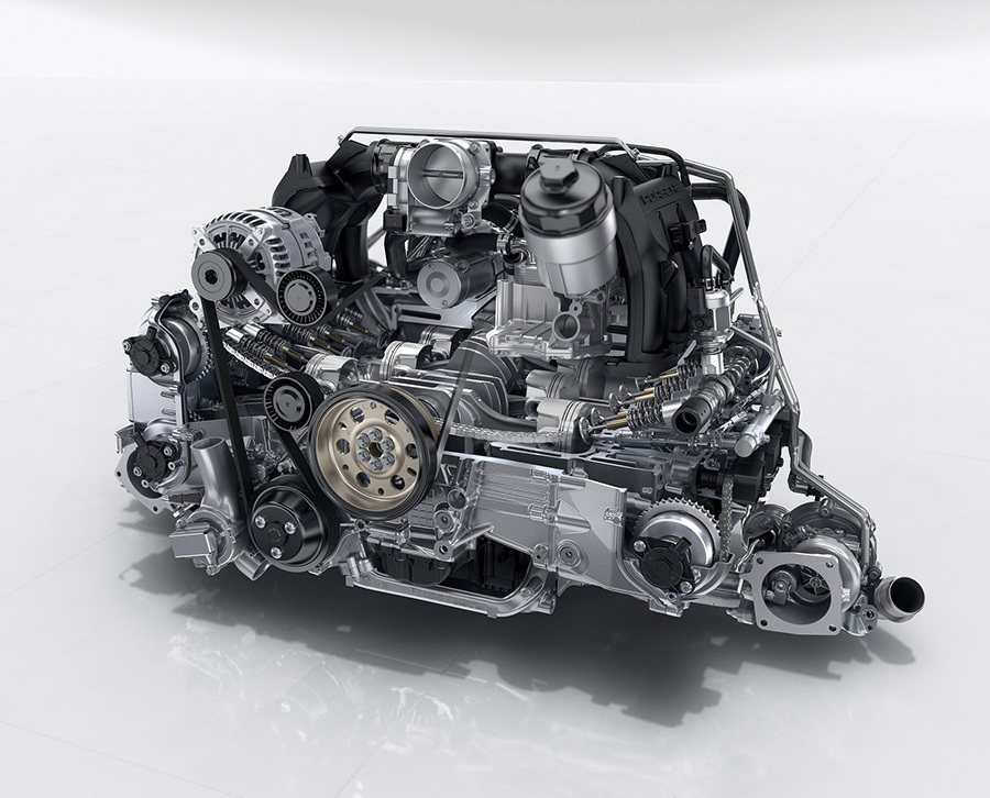 即將問世的新一代 911將換上革命性的水平對臥渦輪引擎。 Porsche提供