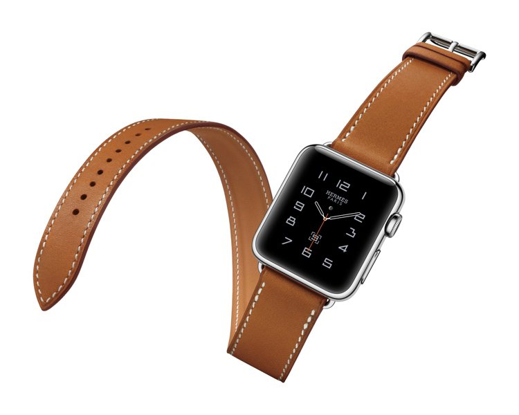 愛馬仕系列蘋果智能手表有38mm和42mm兩種尺寸，並內建三款愛馬仕表盤設計。圖／愛馬仕提供