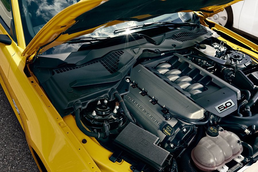 Ford New Mustang 5.0L GT搭載V8自然進氣引擎，提供421...