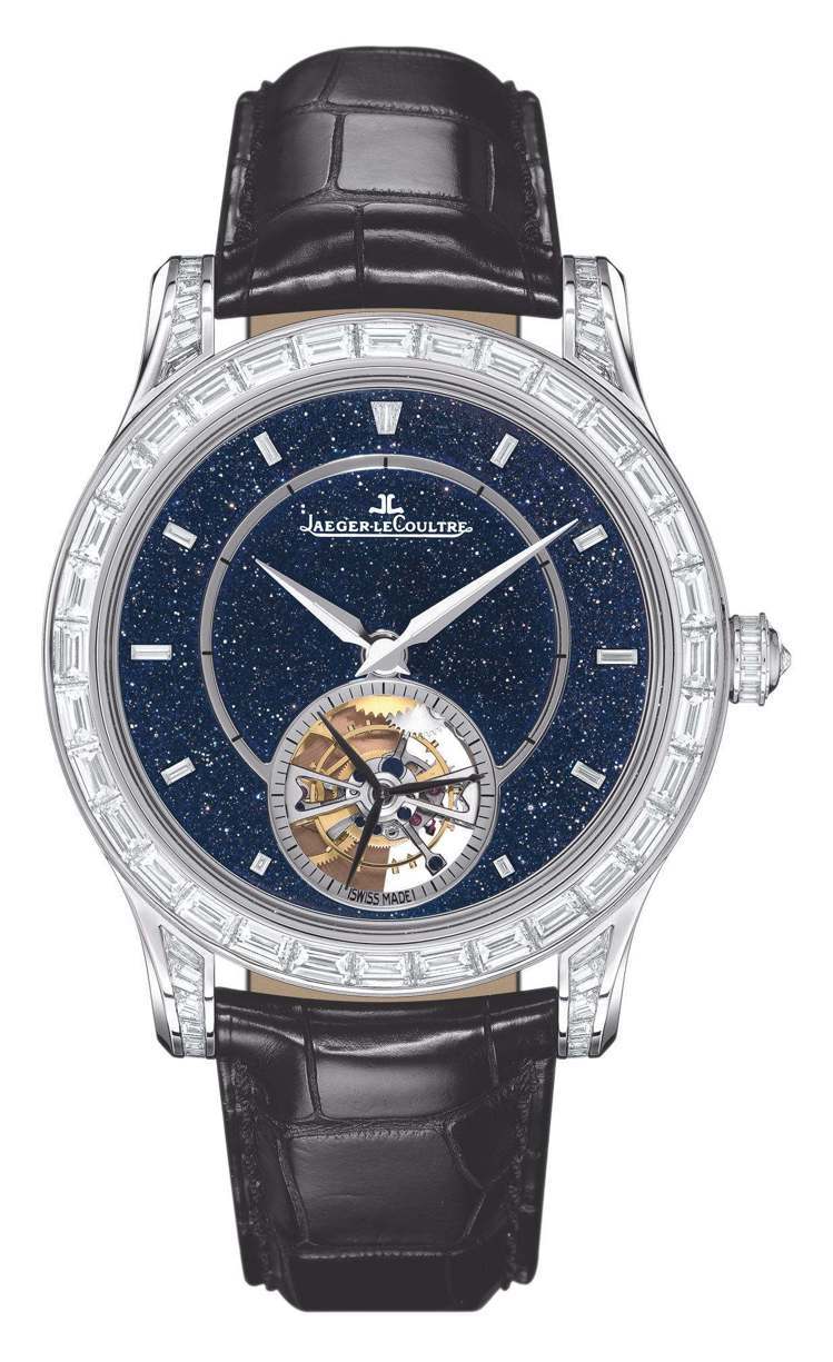 Master Grande Tradition 陀飛輪腕表，18K白金表殼，建議售價695萬元。圖／積家提供