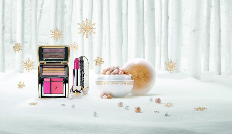 嬌蘭推出雪舞晶透限量耶誕彩妝系列。圖／嬌蘭提供