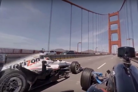 360度全景影片超威 賽車手都看不見的跨橋美景