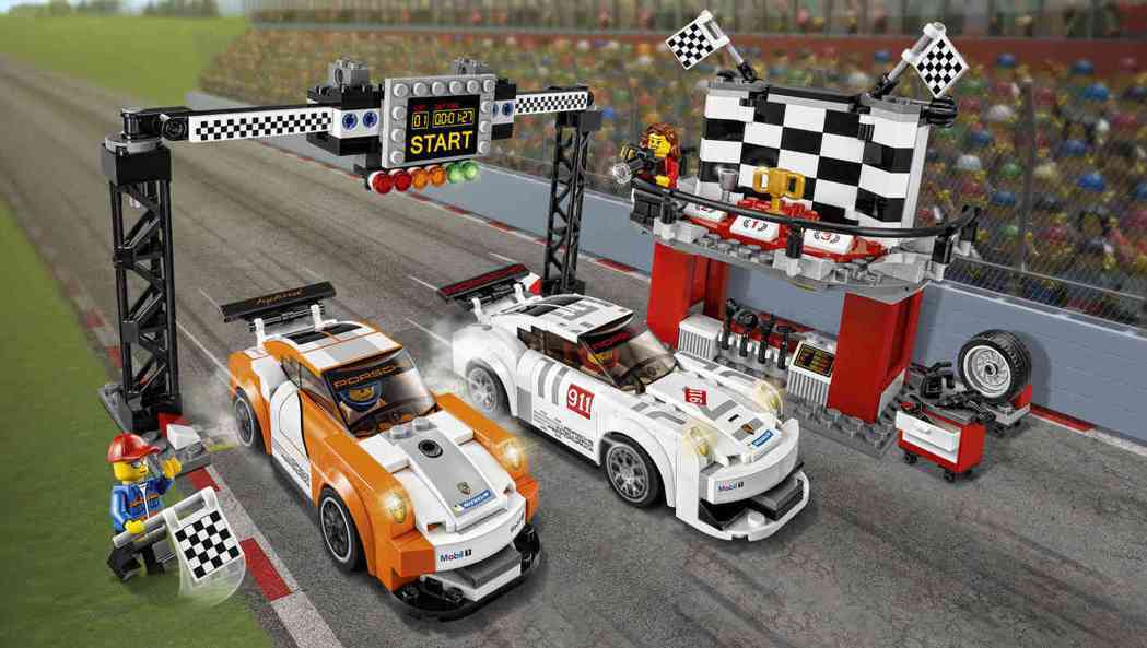 Porsche 911 GT Finish Line。 圖／截自樂高官網