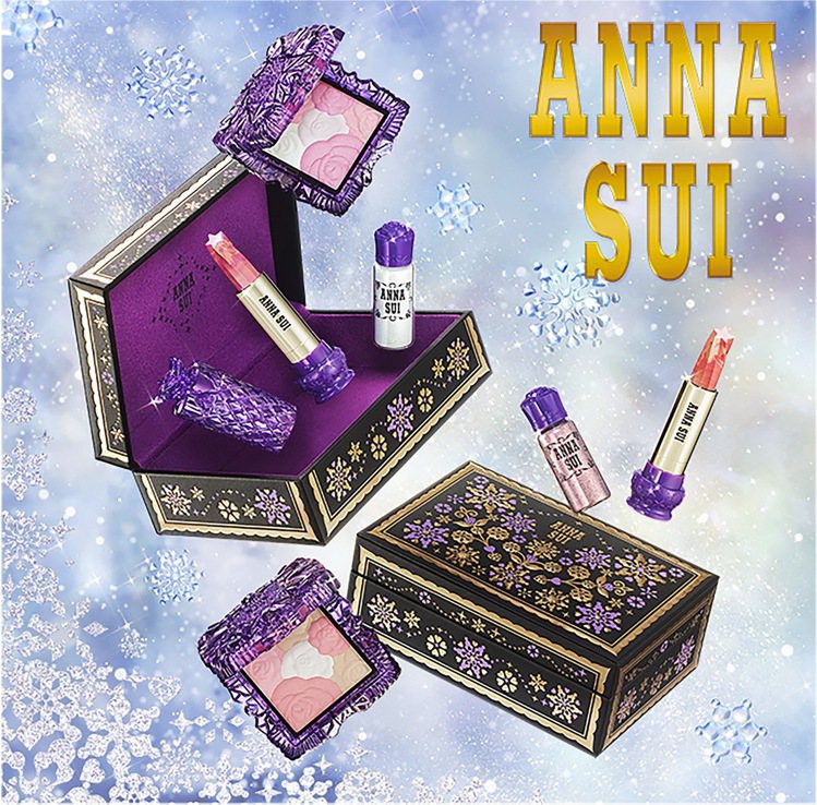 ANNA SUI雪綻光紫境寶盒彩妝組，售價2,800元。圖／ANNA SUI提供