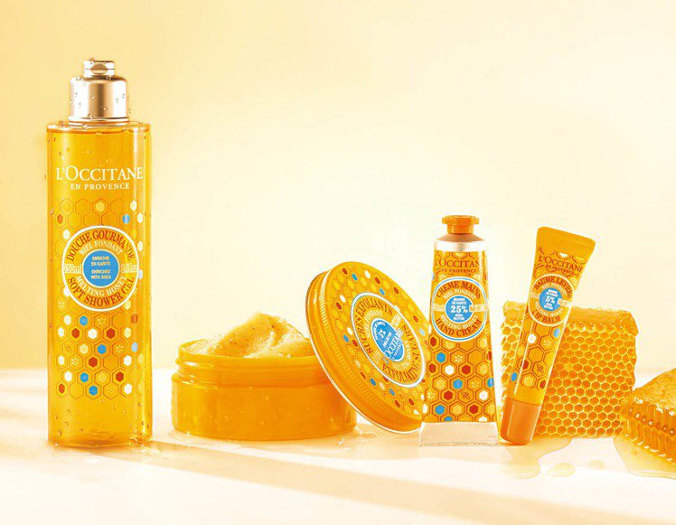 歐舒丹乳油木蜂蜜限量系列，含身體保養、清潔及去角質等多樣商品，360~1,350...