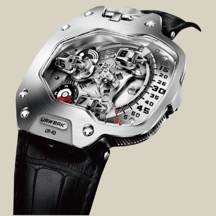 獲得2011年日內瓦鐘錶大賞最佳設計獎的UR-110。 圖／時間觀念