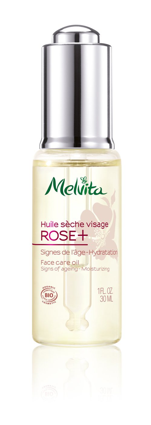 Melvita玫瑰果極效抗皺輕萃油，以高海拔的智利玫瑰果油、葵花籽 油等，結合海藻緊萃抗皺因子。30ml／2,380元